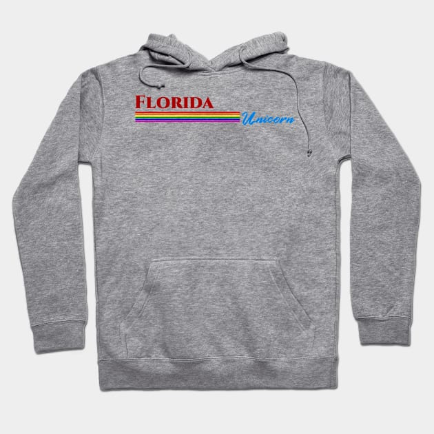 Florida Unicorn Gift Hoodie by Easy On Me